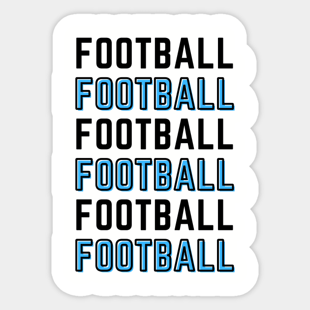 FOOTBALL Sticker by contact@bluegoatco.com